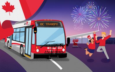 No-Charge transit service on Canada Day