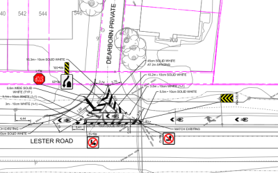 Dearborn & Lester Intersection Modification