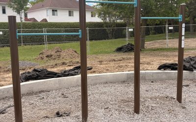 Nouvel équipement de condition physique dans le parc Calzavara
